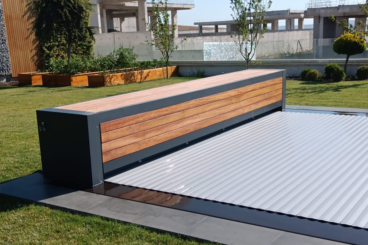 Kapalı Bank Tipi Havuz Panjuru